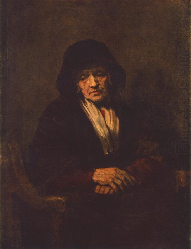 Portrait of an old Woman, REMBRANDT Harmenszoon van Rijn
